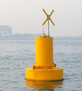 tritonbuoys-TM-1200-yellow-buoy-in-water