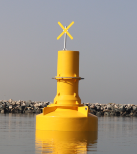 tritonbuoys-TM-1800-yellow-buoy-in-water